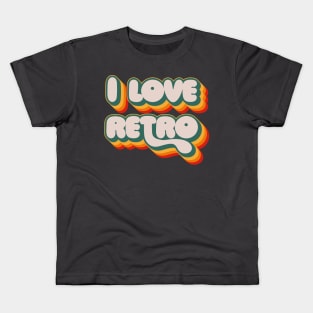 I Love Retro Kids T-Shirt